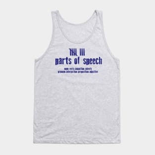 8 Parts of Speech Tank Top